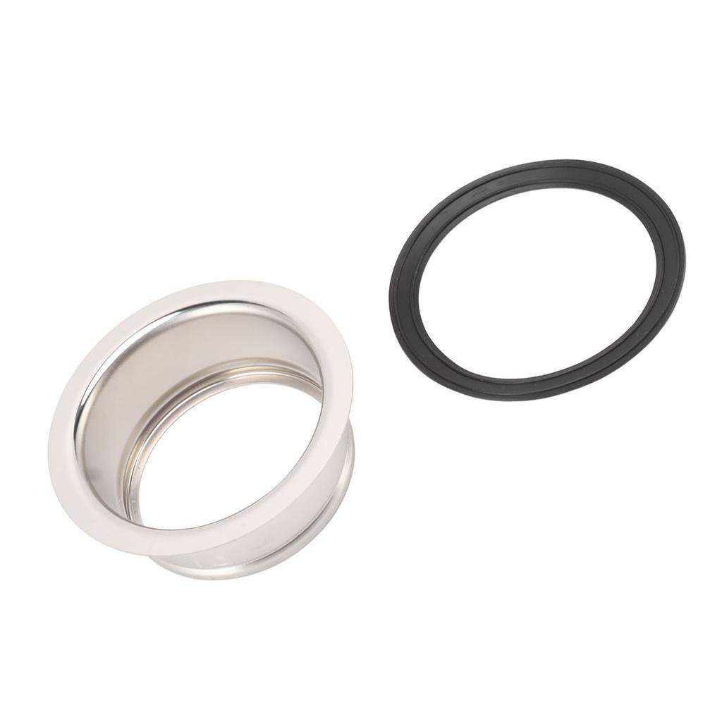 Brida de Fregadero Extendida de Cocina Acero Inoxidable Brida de Fregadero Profundo con Junta para Basura de 3 Pernos