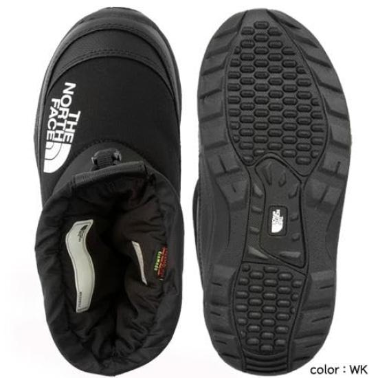 The North Face K Nuptse Bootie VII TNF Size 18 Black/TNF Black,