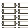 Office Library File Drawer Pull Iron Label Frame Handle for Vintage Cupboard Organizer Storage Box