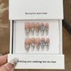 Handmade Ice-transparent Blush Gradient Cat Eye Small Broken Diamond Chain Square Diamond Milky Way with Trace Wear Armor
