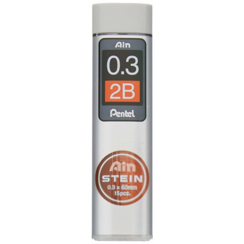 Pentel mechanical pencil lead Einstein lead C273-2B 0.3mm 2B