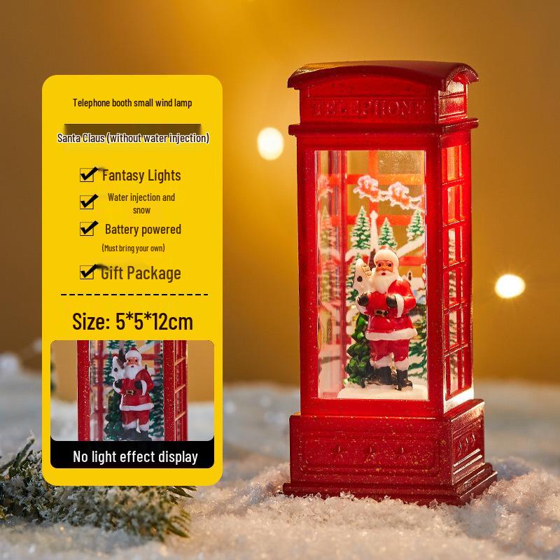 Julgransscen Lysande Vattenlykta - Skrivbordsdekoration & Köpcentrumdekoration