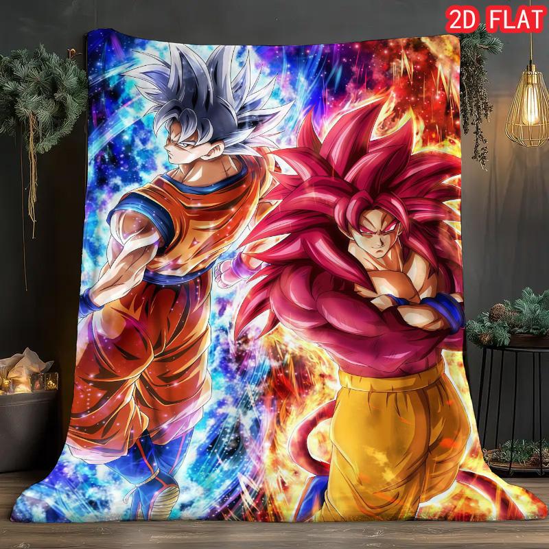 Dragon Ball Game Room Blanket Lightweight Warm Flannel Blanket for Gaming Leisure Relax THW
