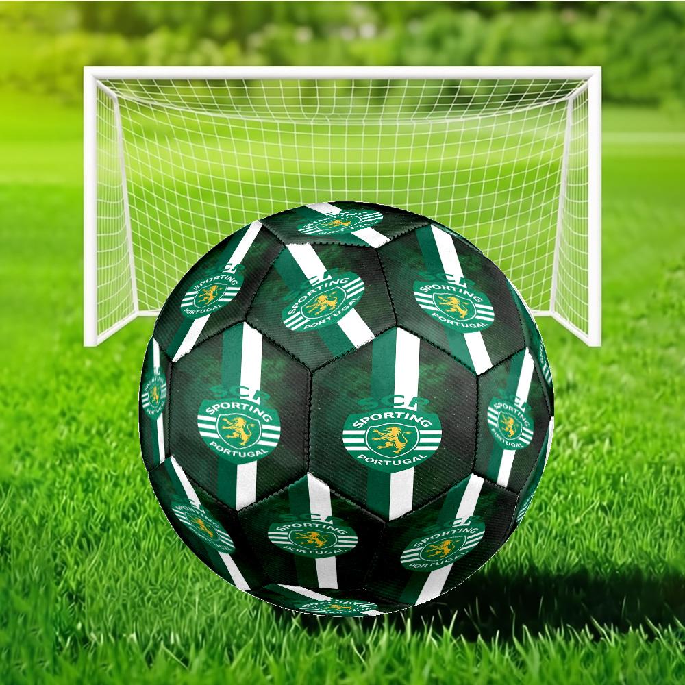 Ruge Leao Sporting Portugal's Pride Soccer Ball Size 5 Soccer Ball, Machine-stitched, Durable, Suitable for Training and Matches Fan Gift