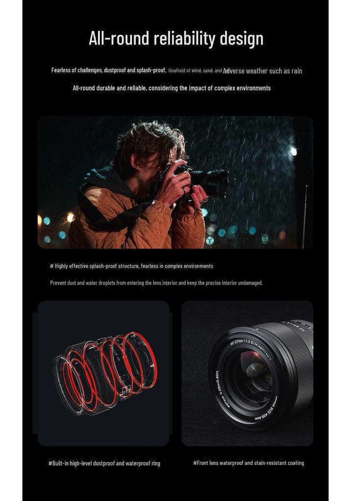 Viltrox 27mm f/1.2 Pro Prime Lens for F/Z/E Mount Mirrorless Cameras with Autofocus