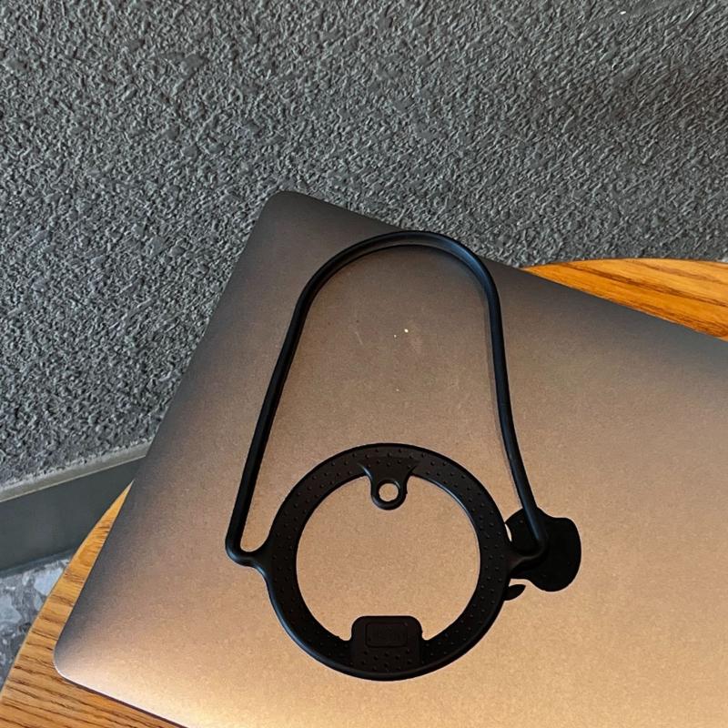 Silikon Wasserflaschengriff Isolierte Becher Kaffeetasse Durchmesser 85 bis 100 mm Tragbar Auslaufsicher Tassenband