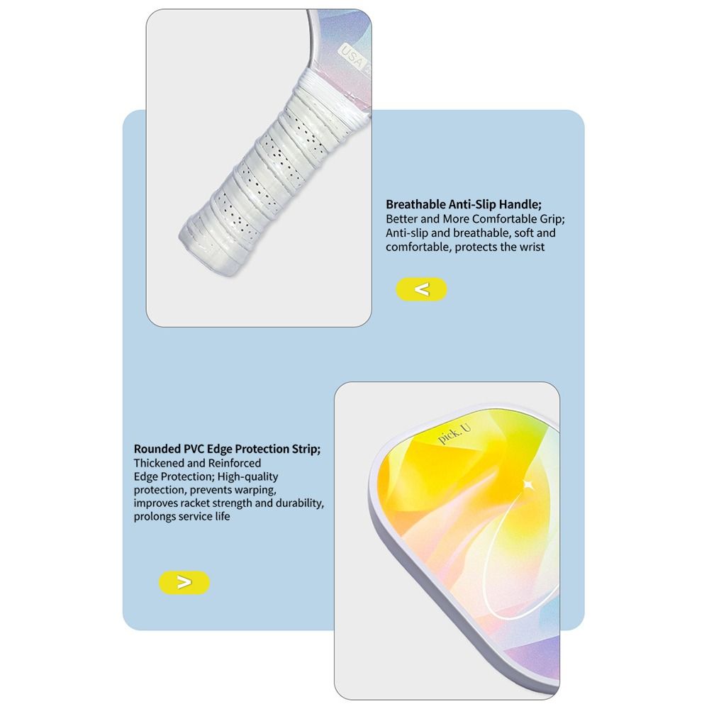 Fashion Glass Fiber Pickleball Paddle Lightweight USAPA Approved Pickle Ball Paddle Professional High-quality Pickleball Rackets