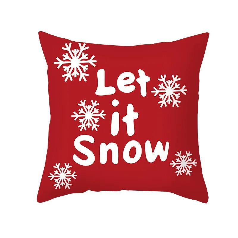 Christmas Themed Pillowcases Car Accessories Office Santa Claus Living Room Sofa Home Pillowcases