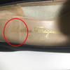 Salvatore Ferragamo Low Heel Square Toe Pumps 5C Calfskin Black Women Used
