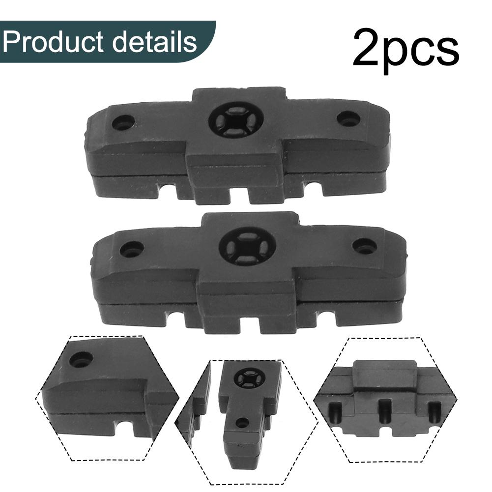 Rennrad-Bremsbeläge, 2 Stück, Schneeschwarz, Teile aus Gummi und Nylon, 2 x umweltfreundlich