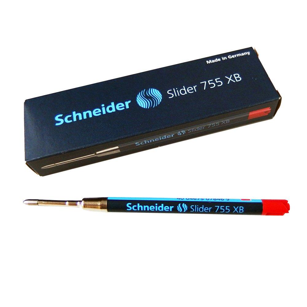 

Schneider SLIDER Ballpoint Pen 1 Box 755 XB with Parker Series Red Refills, XB, (10 Pens), (Compatible URBAN/IM Pens), (175502-1box) [Used]