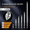 Industrial Grade S2 Steel Magnetic Cross Screwdriver Bit Set Impact Driver Ready