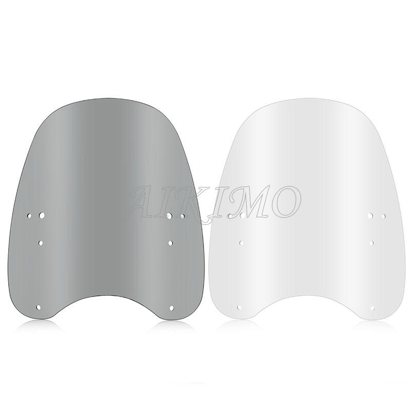 Motorcycle 7/8" 1" Handlebar Deflector Windscreen Windshield Screen For Ducati Honda Harley Yamaha Universal
