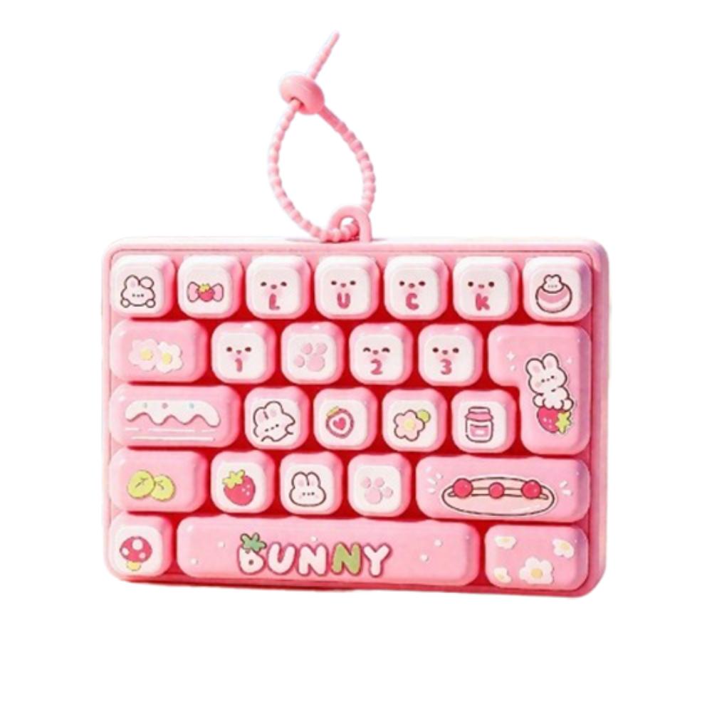 Schattig Ontwerp Decompressie Knop Speelgoed 26 Toetsen Toetsenbord Sleutelhanger Accessoires Cadeau