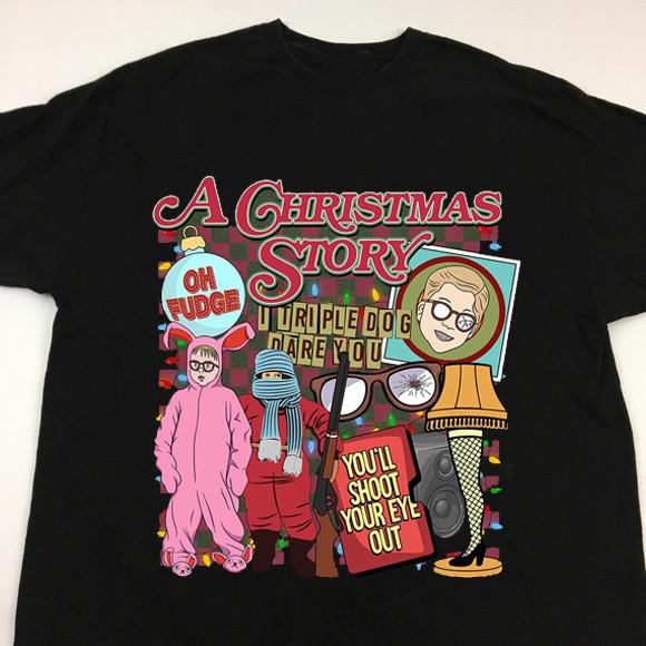 New! A Christmas Story Shirt Xmas Full size S to 5XL SG187 Unisex T-Shirt XL