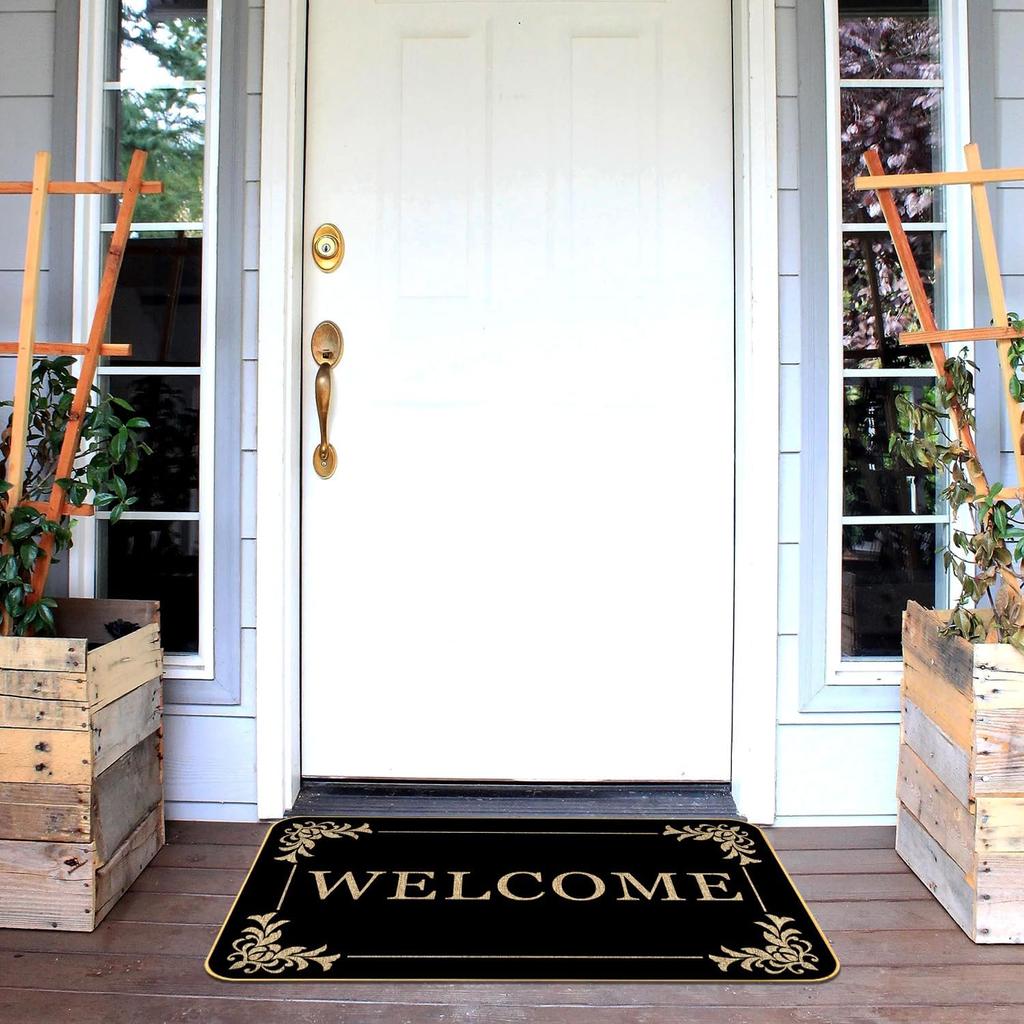 Creative Welcome Doormat Please Remove Shoes Before Entering Indoor/Outdoor Non-Slip Rug Home Decor
