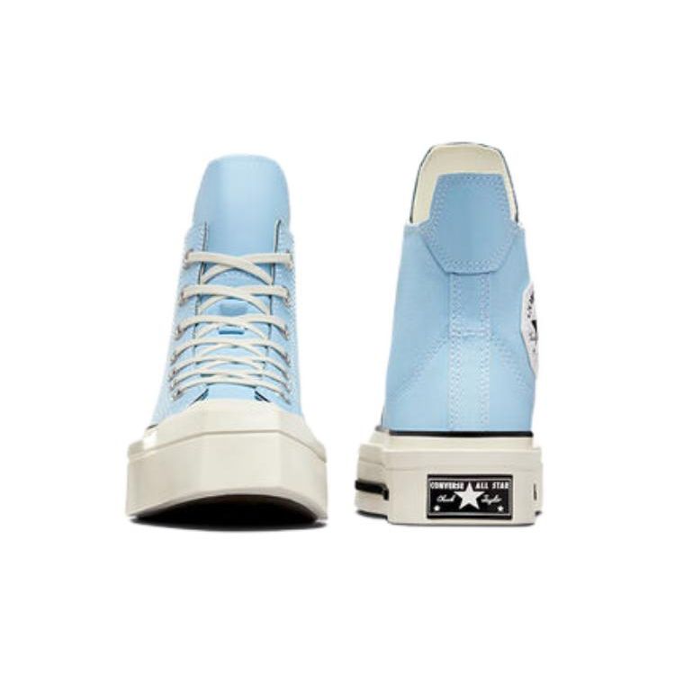 Converse Chuck 70 De Luxe Squared High True Sky Unisex Sneakers Blue Egret Black A07566C