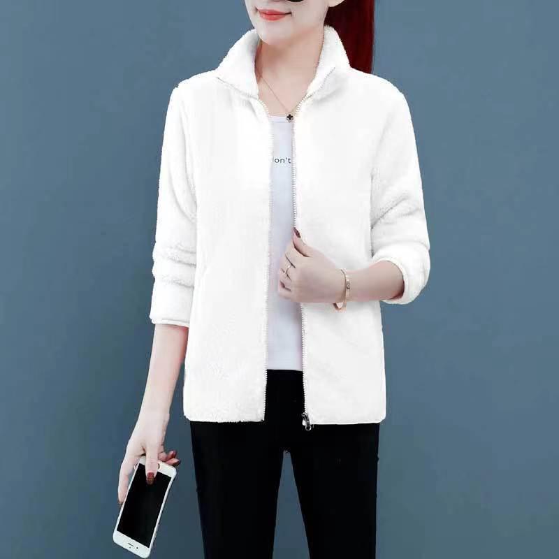 

Утепленный флисовый топ на осень и зиму 4XL белый