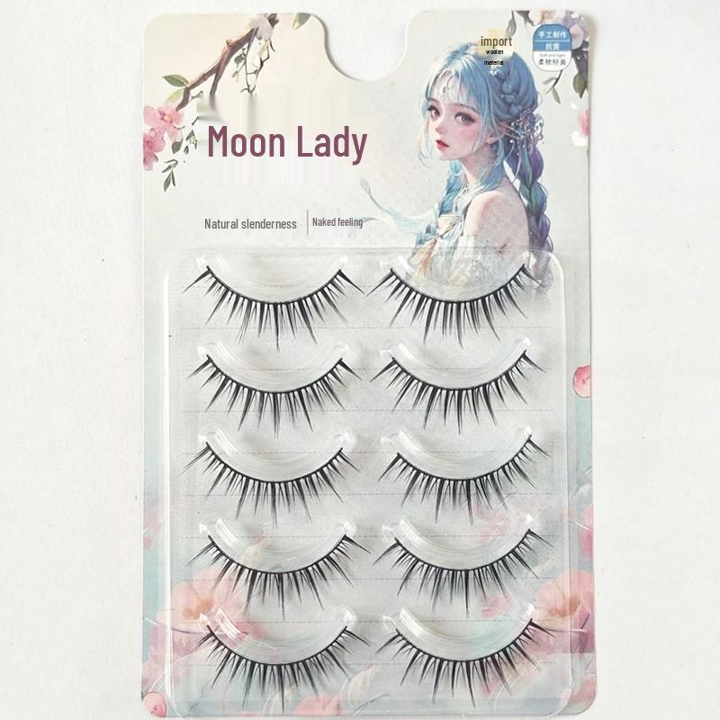 

WS09 Манга Накладные ресницы Натуральные Поддержка для моно век, Жесткий стебель для двойных век, Реалистичные цельные полоски