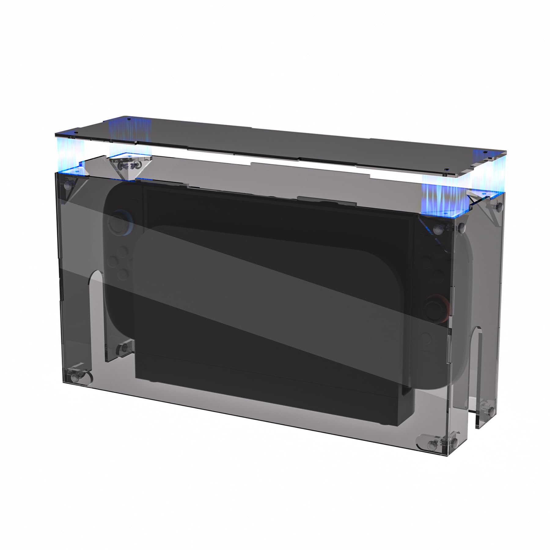 

PlayVital High Clear Acrylic Protective Box Case for Nintendo Switch 2 Compatible with Switch 2 Console and Dock (2025) - Assembled, Waterproof,