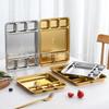 Korean Style 304 Stainless Steel Multi-purpose Compartment Plate