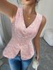 European and American Summer Sleeveless Women's Slimming Fashion Vest