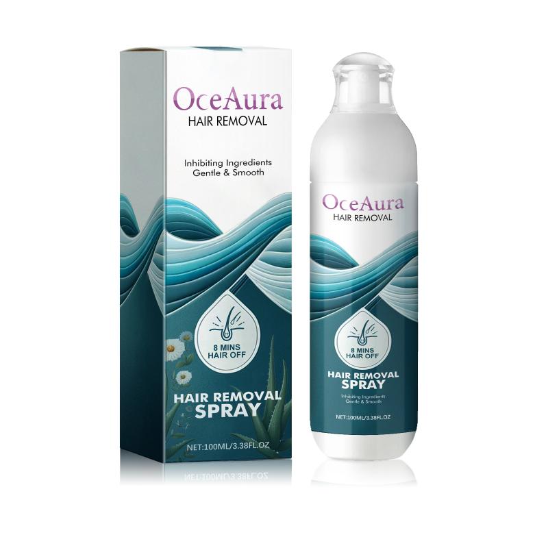 Hair Removal Spray for Body OceAura Non Irritating Gentle Formula for Underarm Leg Arm Fast Painless At Home Use