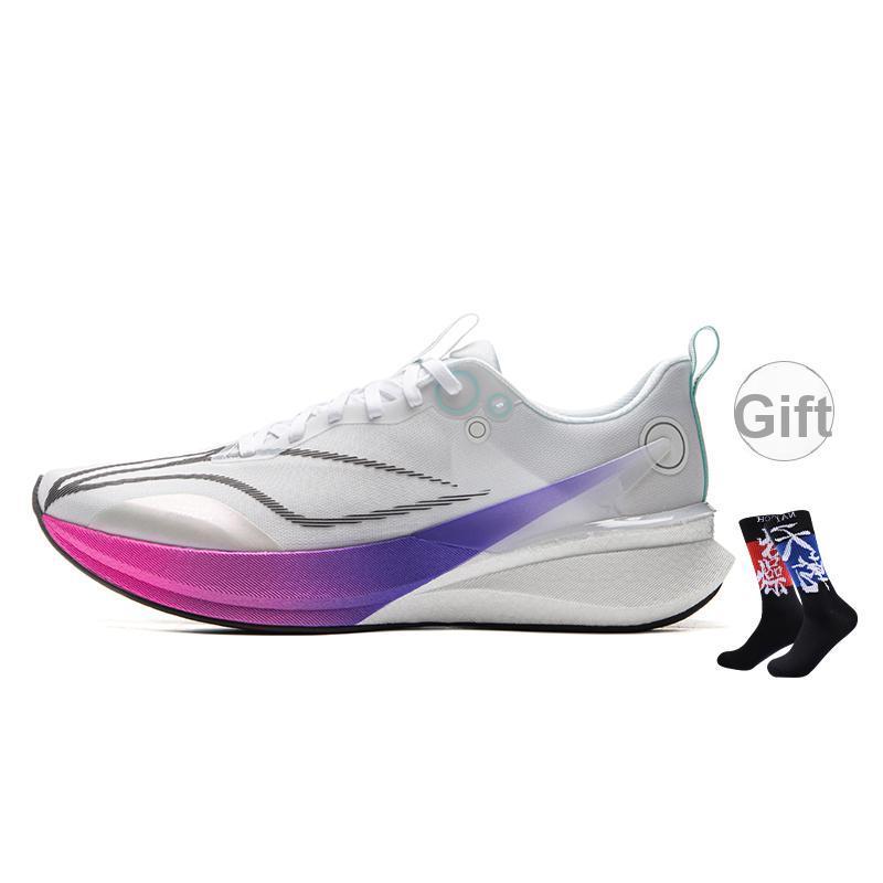 Li Ning Red Rabbit 8 Pro Full Palm Cushioning Mesh Running Shoes Men Running Shoes Standard-White ARPV003-1