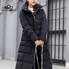Women's Winter New Korean-style Long Over-the-Knee Cotton-padded Jacket Women's Big Wool Collar Slim-fit Thickened Cotton-padded Jacket for Women