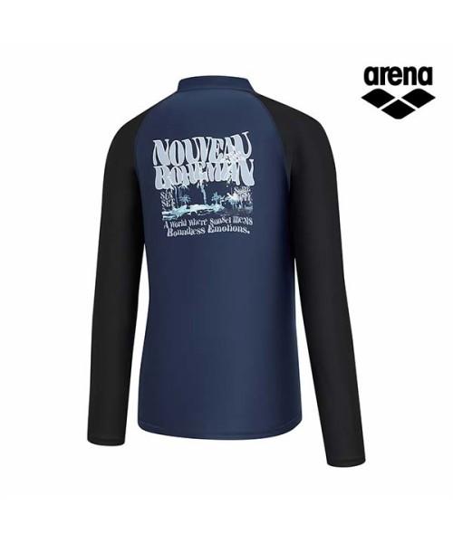 Alena Neobobo Regular Fit Zip-Up Rash Guard A6Bm1Pr02Nvy