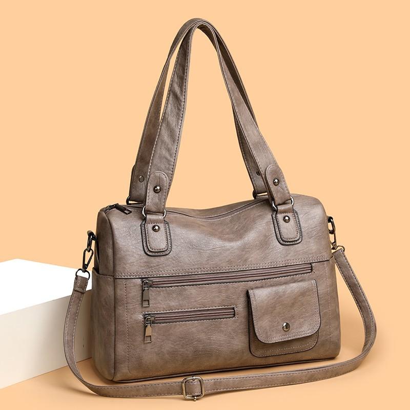 

Сумка Женская Премиум Класса Женская Сумка Многокарманная Сумка-Тоут Женская Универсальная Сумка Кроссбоди Сумка на Плечо Женская Премиум Класса Для Поездок серый