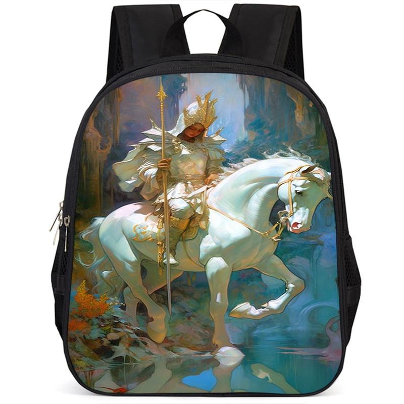 Durable Large Capacity 15-inch Oxford Cloth School Backpack For Kids Unisex