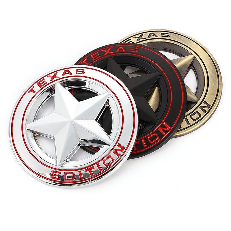 Texas Edition Badge Emblem Decal Sticker Car Front Grille Logo for Wrangler Compass Grand Cherokee Patriot Liberty Renegade Commander
