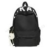 Schoolbag Lazy Wind Student School Bag Simple Mori Backpack ins Campus College Student Junior High School Large Capacity Solid Color Backpack