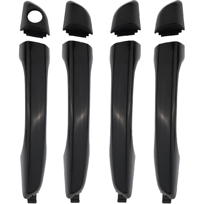 Chrome Exterior Door Handles, 4PCS Front Rear Left Driver Right Passenger Outside Door Handle Compatible with Hyundai Elantra 2017 2018   Replace