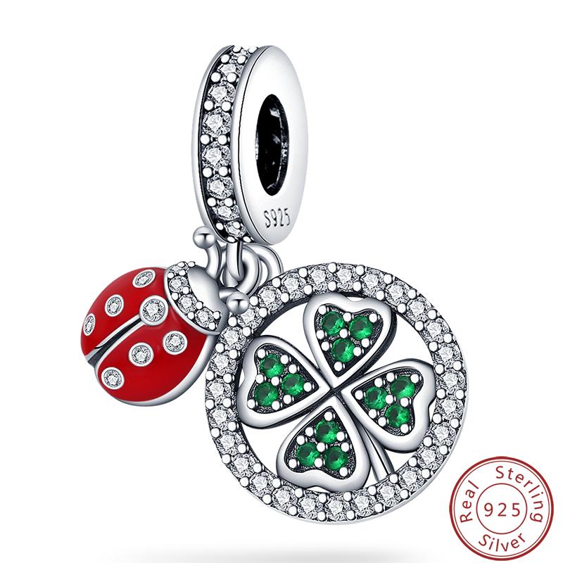 Green Series Copper Lucky Clover Avocado Cactus Spring Charms Beads 3Mm Diy Fine Jewelry Making