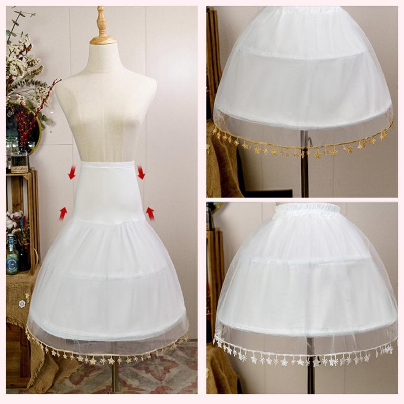 Women Girls Lolita-Crinoline-Petticoat Hoops Skirt Wedding Crinoline-Pettiskirt