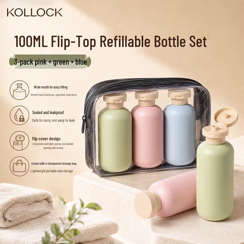 KOLLOCK Travel Portable Dispenser Bottles