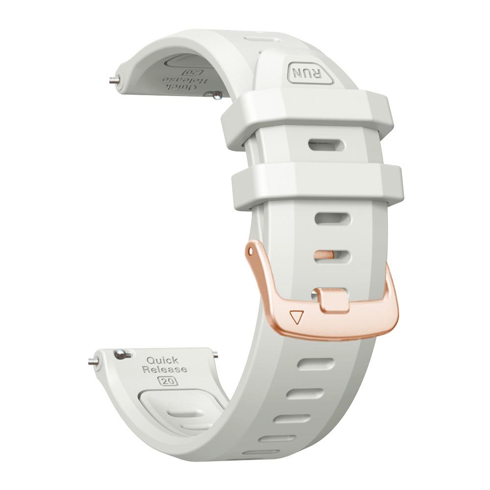 20 mm tvåfärgat silikonarmband för Garmin Forerunner 170 170Music Forerunner 70 570 42 mm 165 245 Vivoactive 6 5 Venu 2 Plus Band
