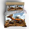 Large Construction Loader At Work Print Soft Comfortable Duvet Cover Bedding Set Included 1*Duvet Cover  2*Pillowcases