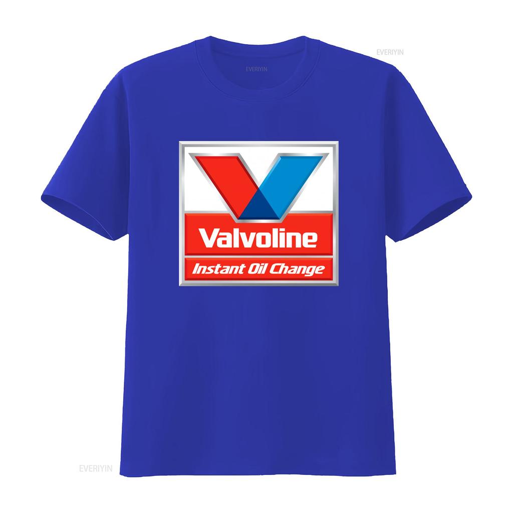 Maglietta Valvoline Cambio Olio Istantaneo per Tempo Libero vintage Lavata Top per Uso Quotidiano Unisex Traspirante abbigliamento firmato