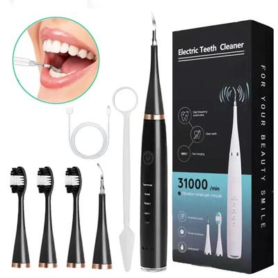 3 IN 1 Electric Dental Scaler Electric Toothbrush Portabl Oral Care Tartar Remover Plaque Ultrasonic Cleaner Teeth Whitening Kit