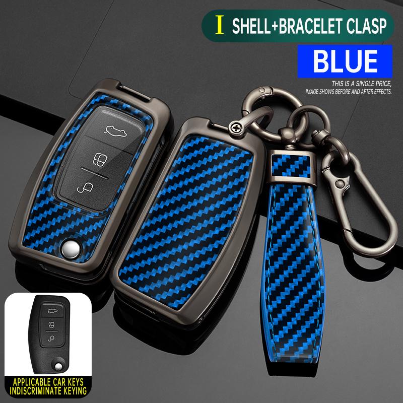 Car Key Case Cover for Ford Focus 2 3 MK3 Mk4 Mondeo Mk5 Mk4 Fiesta Mk8 MK3 MK7 Puma Explorer Ecosport Kuga C MAX Bronco Mustang