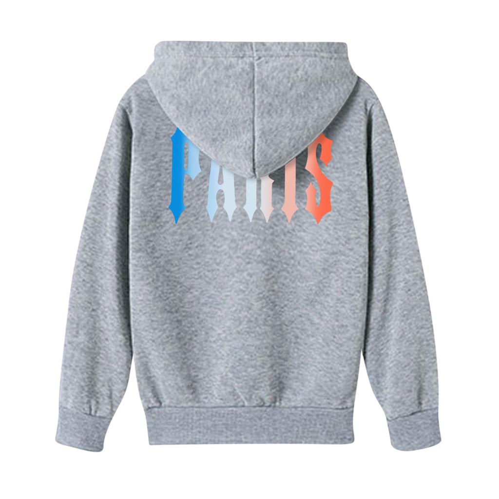 Plush Long Sleeved Pants Loose Pullover Hoodie Set For Children