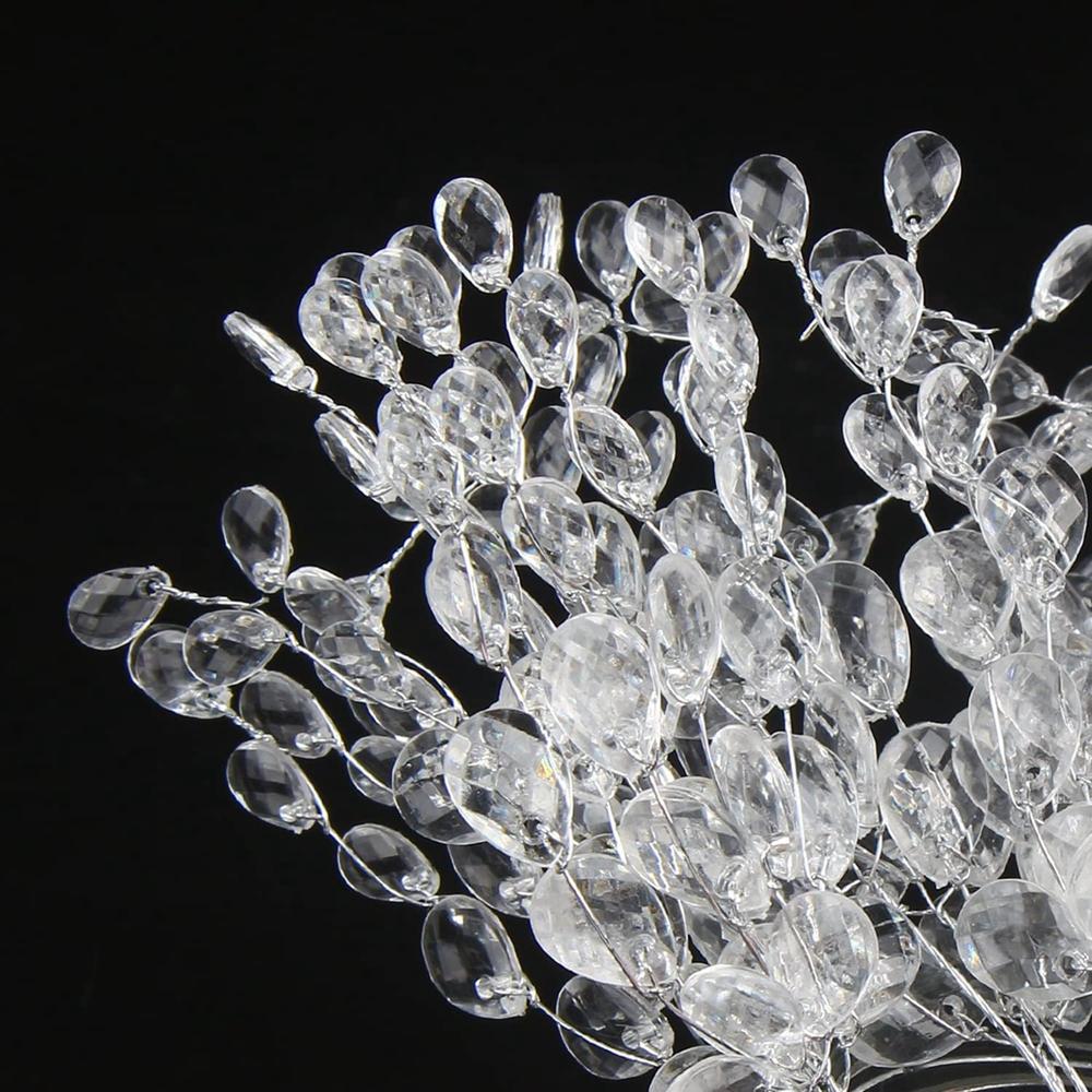 Artificial white crystal acrylic water droplet handmade  sale wedding bridal bouquet wreath hairpin DIY gift decor accessory