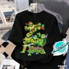 NickelodeonNinja Nick - Children Ninja Turtles Pattern Printed Pure Cotton Soft-Fitting T-Shirt for Kids - Cute Top