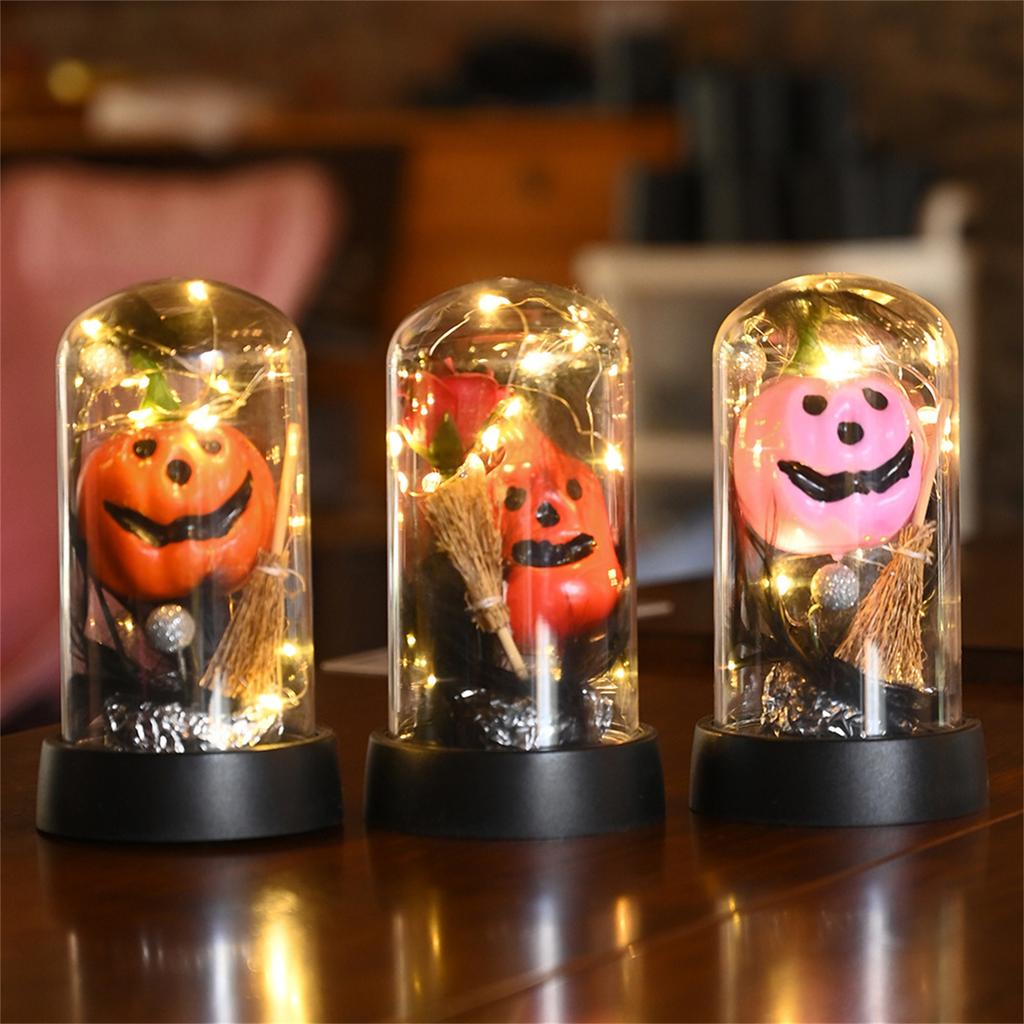 Halloween Pumpkin Head Small Bouquet Creative Gift Desktop Night Light
