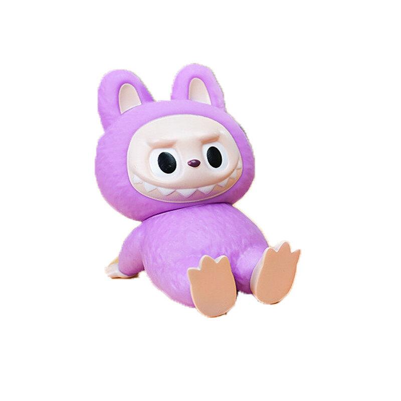 

PVC Labubu Cartoon Phone Holder Desktop Phone Support Kawaii Phone Holder Student Desk Decoration Girl Boy Gift Toys фіолетовий