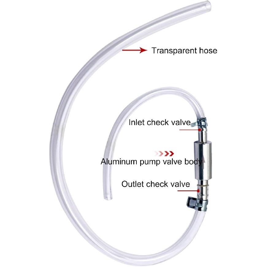 Brake Bleeder Hose, One Way Check Valve Tube Bleeding Tool Kit, Universal Car Motorcycle Clutch Brake Fluid Bleeder Kit Brake System Bleeding Tools