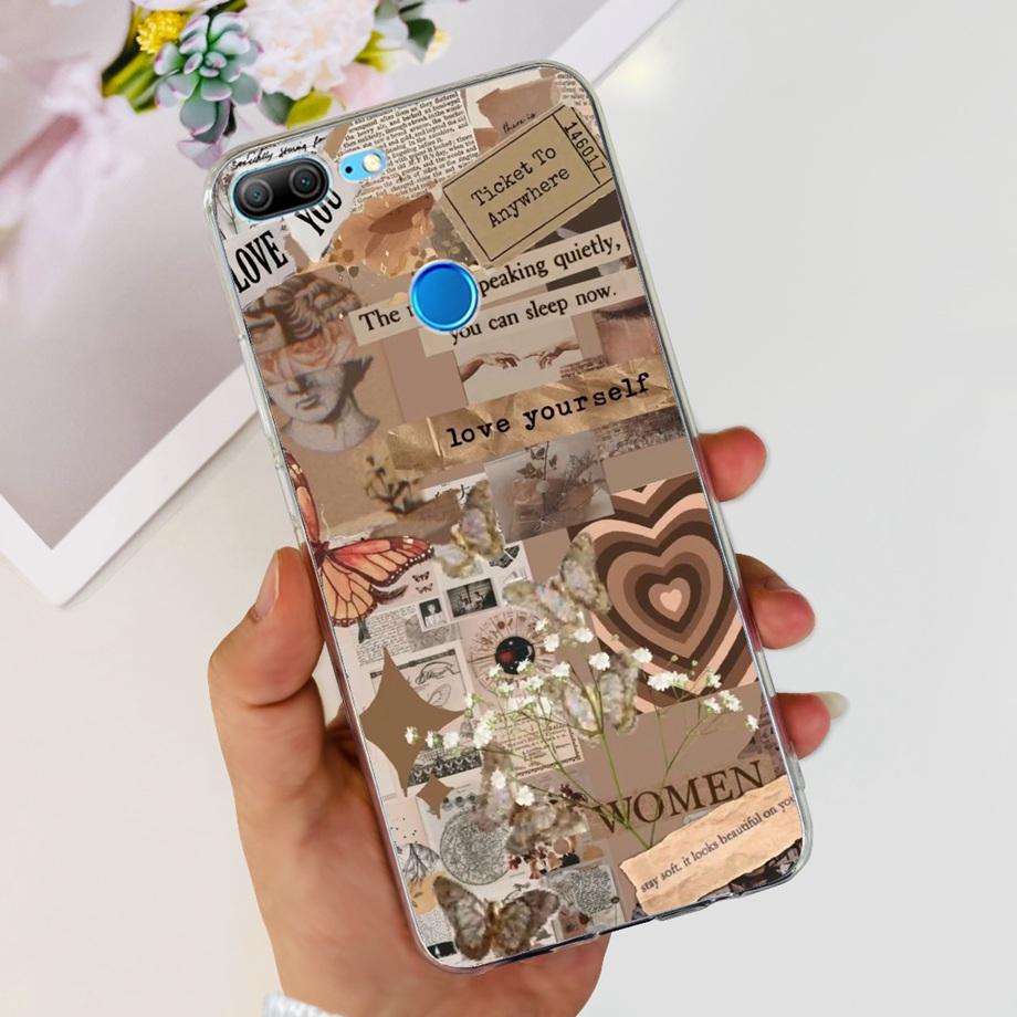 For Huawei Honor 9 Lite Transparent Luxury Fashion Soft TPU Silicone Bumper Capa For Honor 9 Lite Honor9Lite Bumper Housing Case